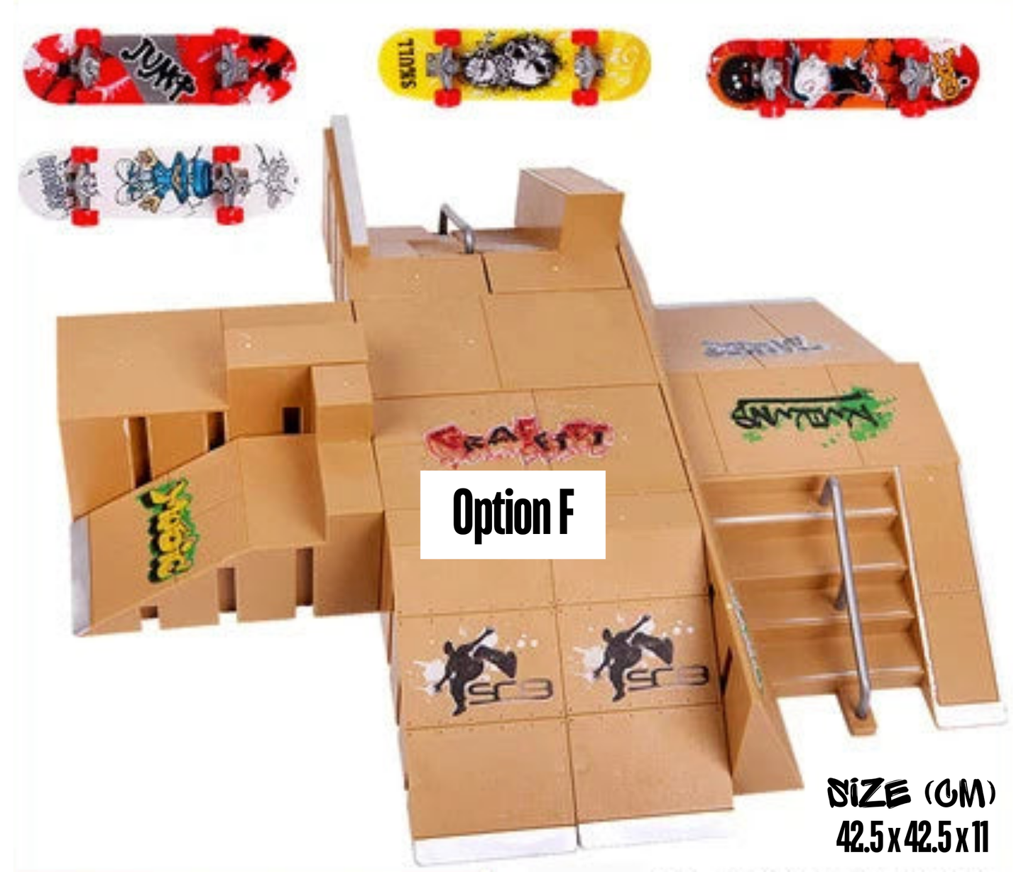 Lee Rail Finger Skateboarding Skate Parks & Finger Skateboards