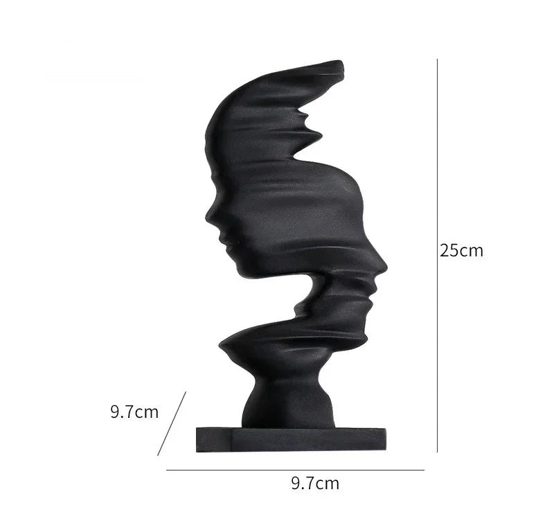 Abstract Dual Face Sculptures