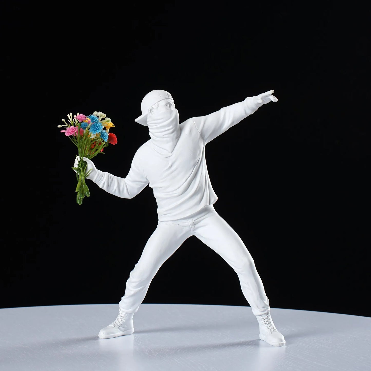 Flower Blossom Power - Banksy Sculpture