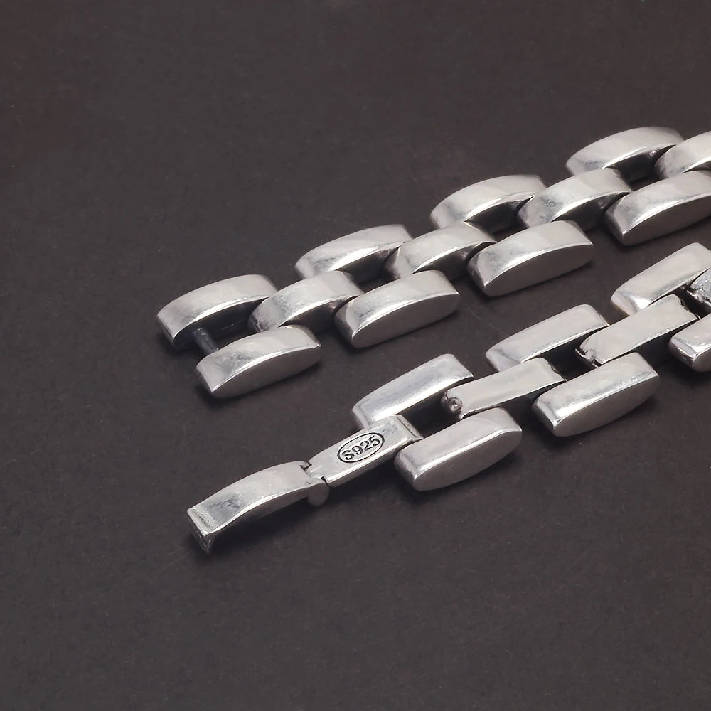 925 Sterling Silver Separated Oyster Bracelet