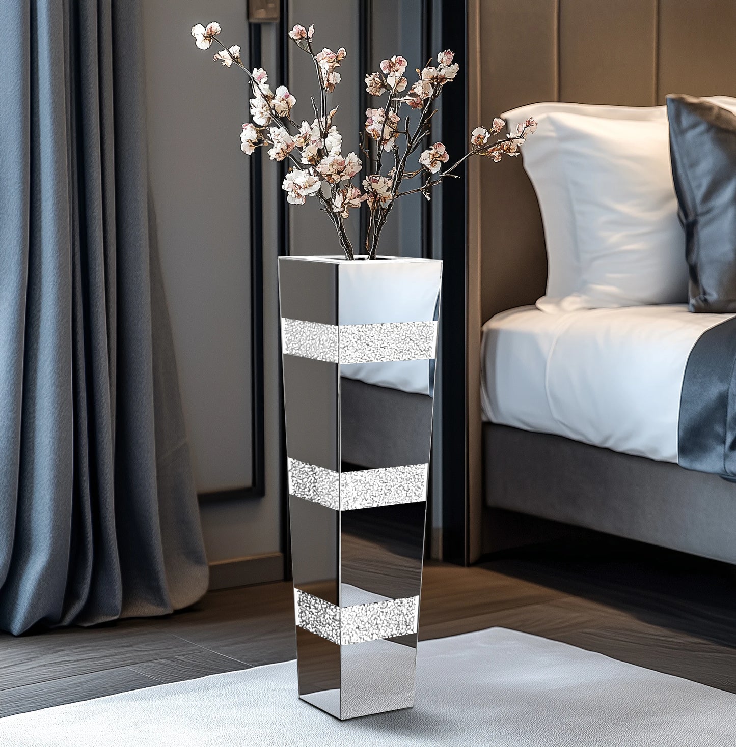 Tall Glass Floor Vases
