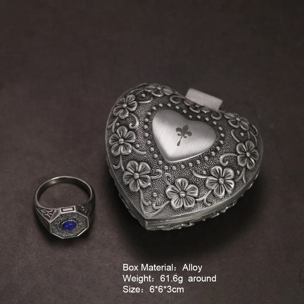 Lapis Lazuli Platinum Plated Vampire Ring