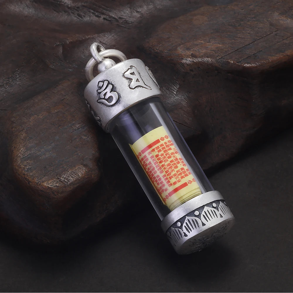 Small Openable Acrylic Vial Pendant