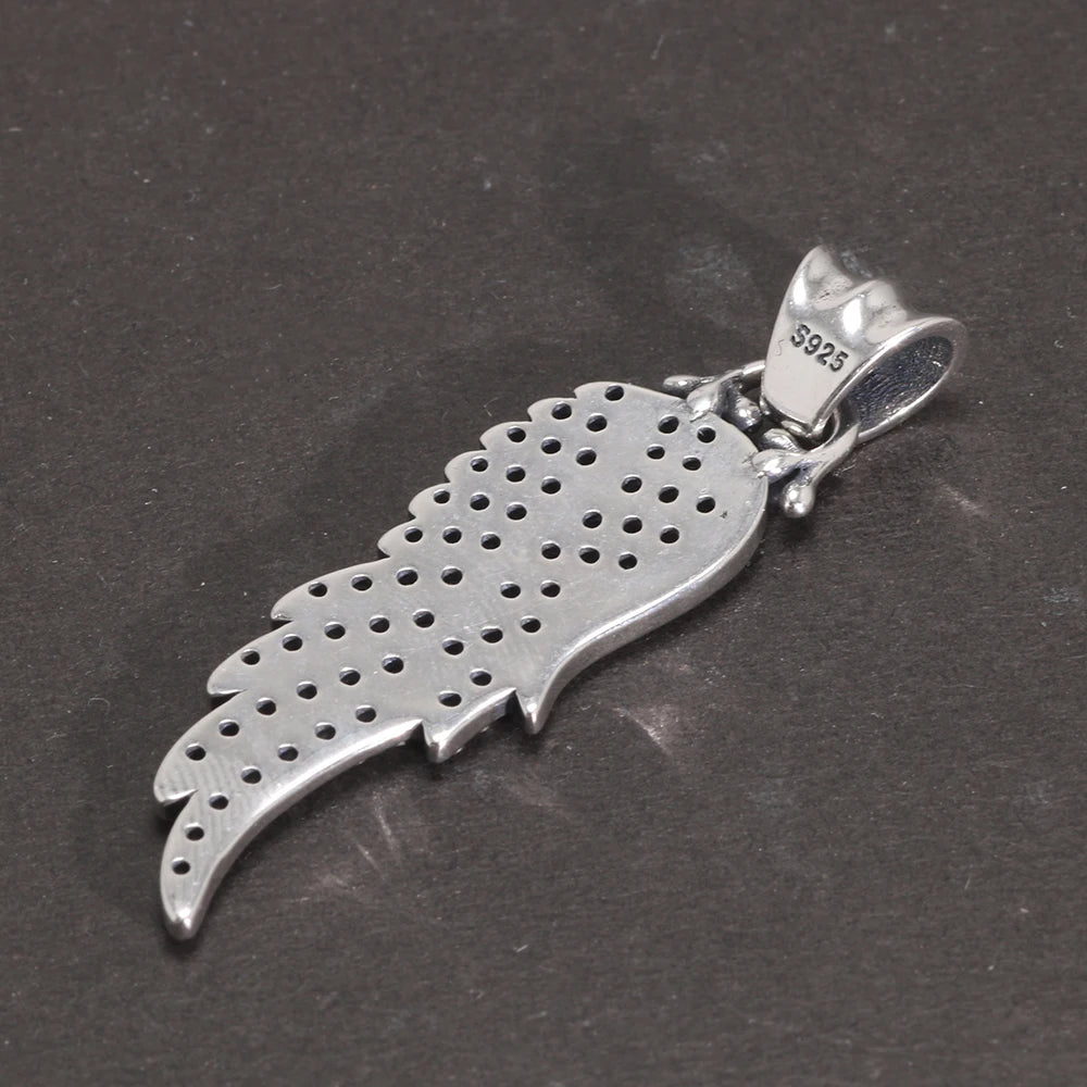 Silver Angel Wing Pendant