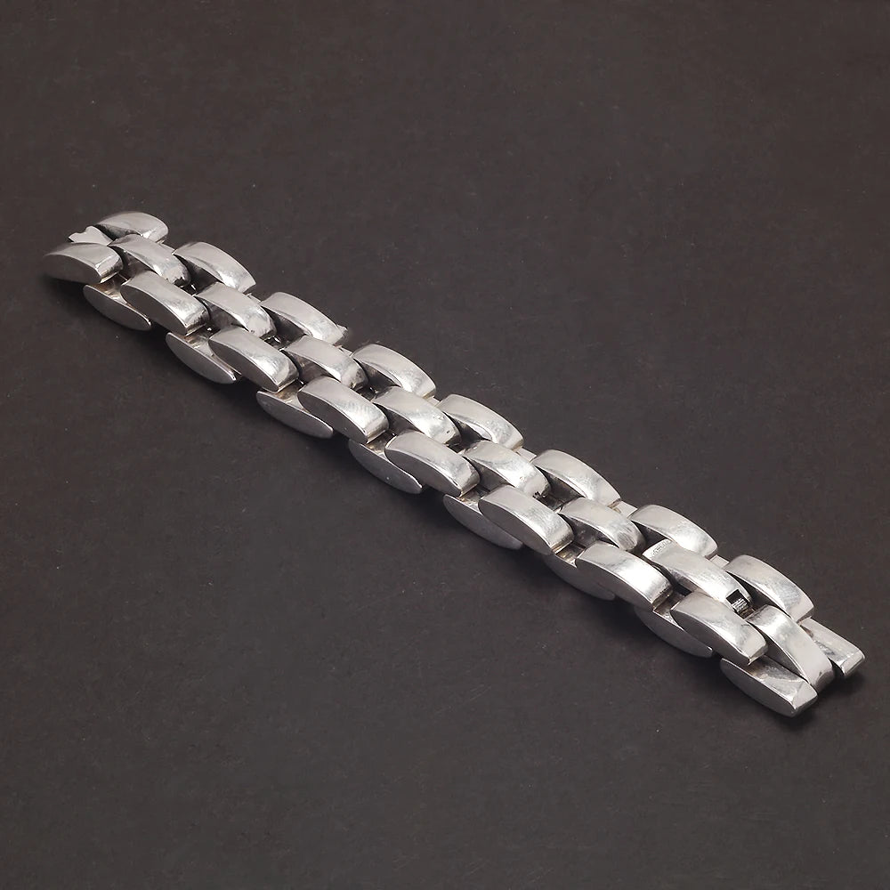 20cm 925 Sterling Silver Separated Oyster Bracelet