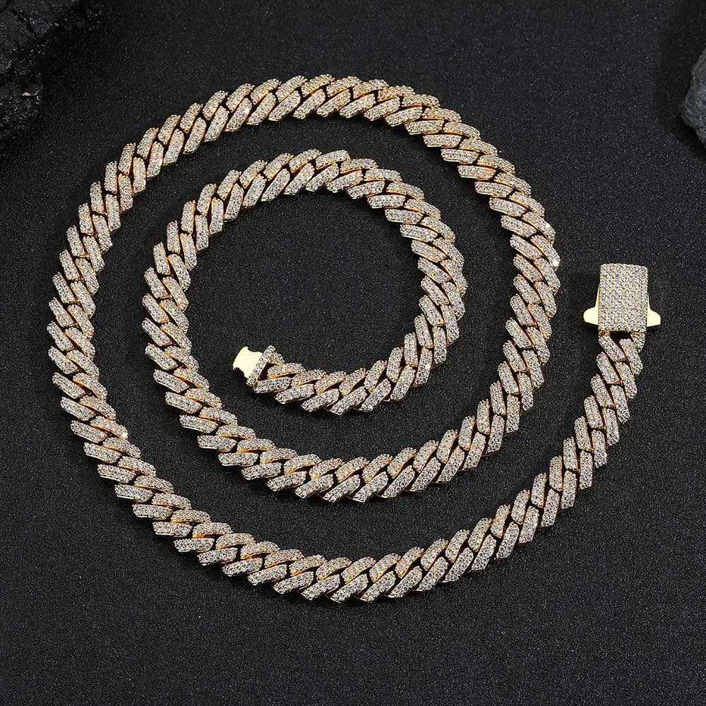 Cubic Zirconia Cuban Link Chains & Bracelets