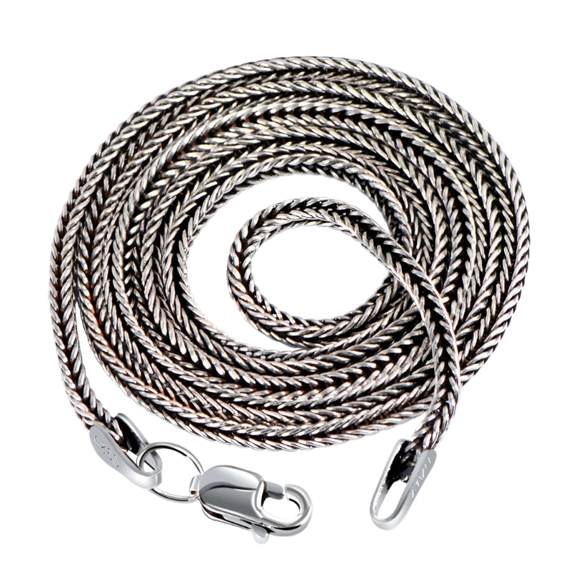 15inch 925 Sterling Silver Foxtail Chain
