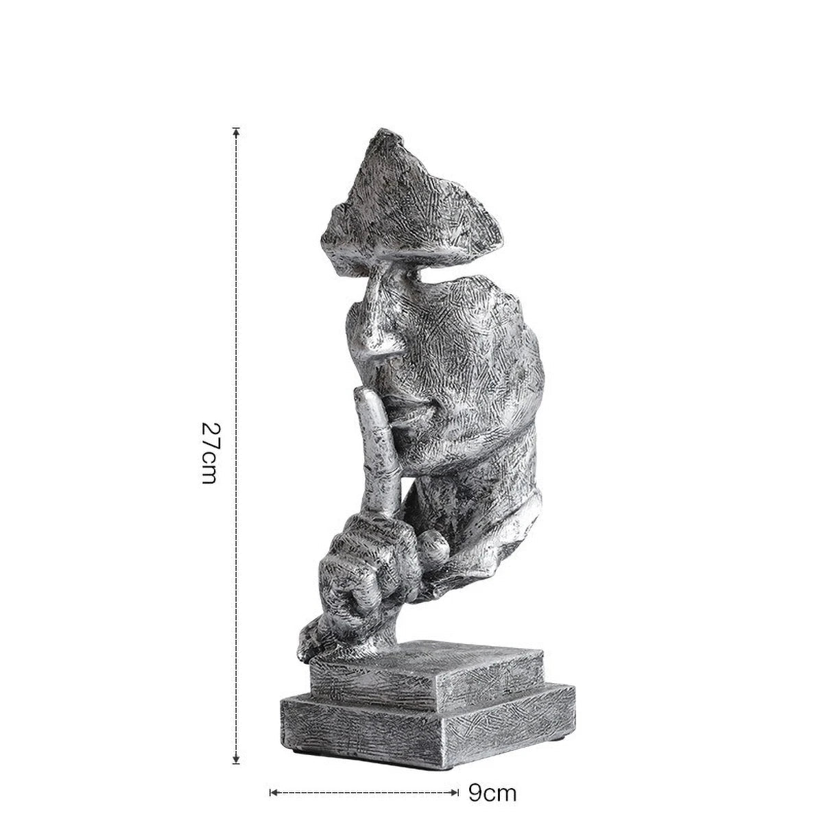 Metallic Silence - The Half Faced Sculpture