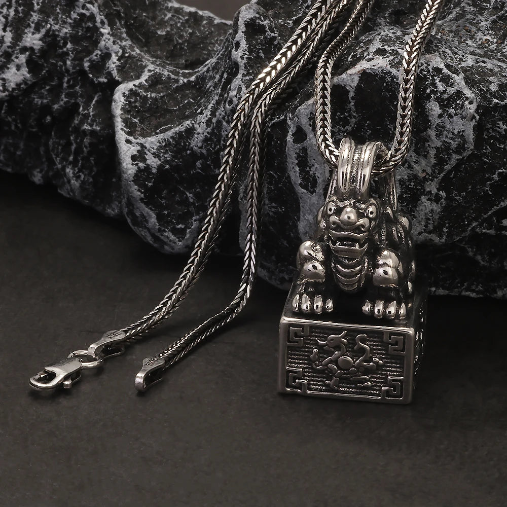 貔貅 - Ancient Pixiu Signet Necklace