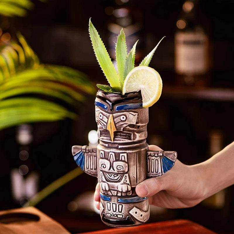 Ancient Parrot Tiki Cup