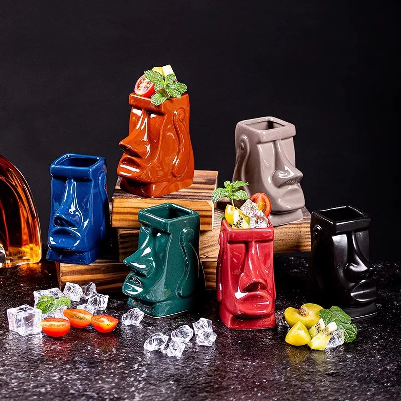 Brown Mini Tiki Cup Set