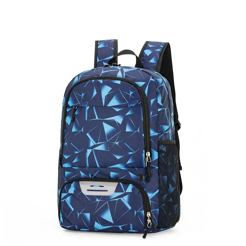 Light Blue Big Basketball Backpack