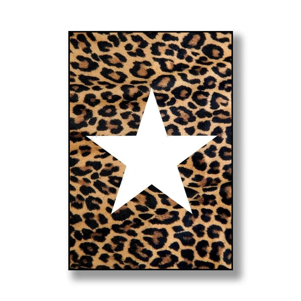Leopard Star Canvas Print