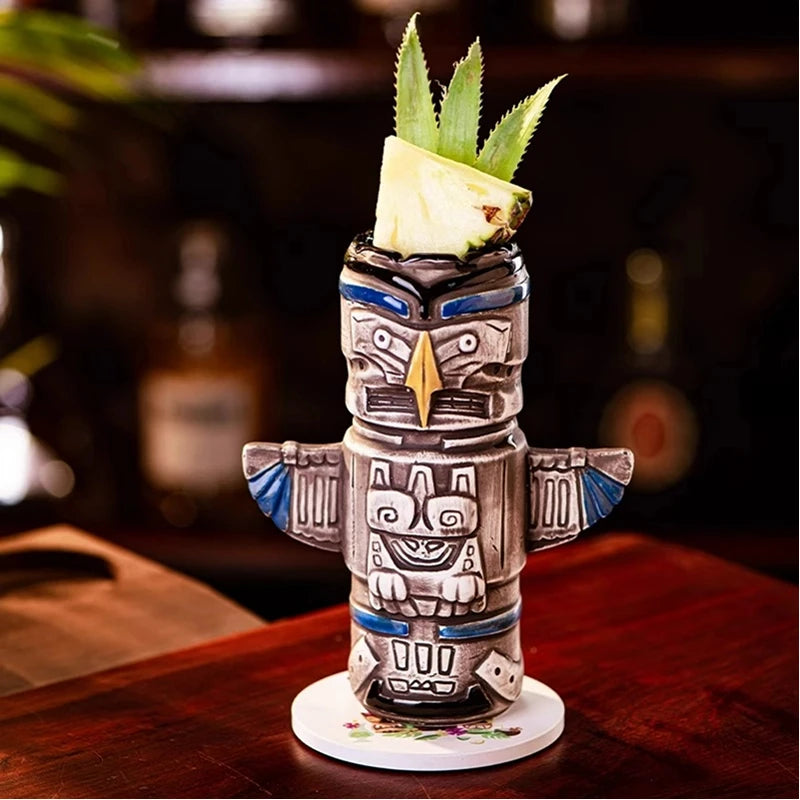 Ancient Parrot Tiki Cup