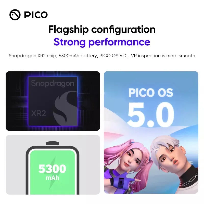 256GB - Pico 4 - All-in-One VR Headset (With Controllers)