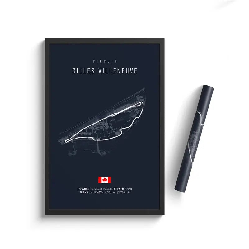 Circuit Gilles Villeneuve - F1 Race Track Print