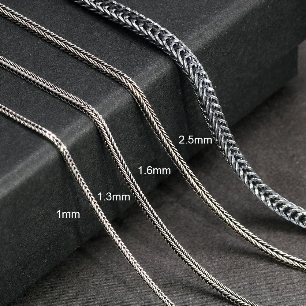 18inch 925 Sterling Silver Foxtail Chain