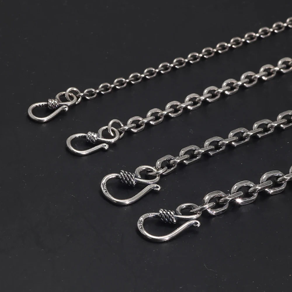 45cm Sterling Silver Viking Link Chain