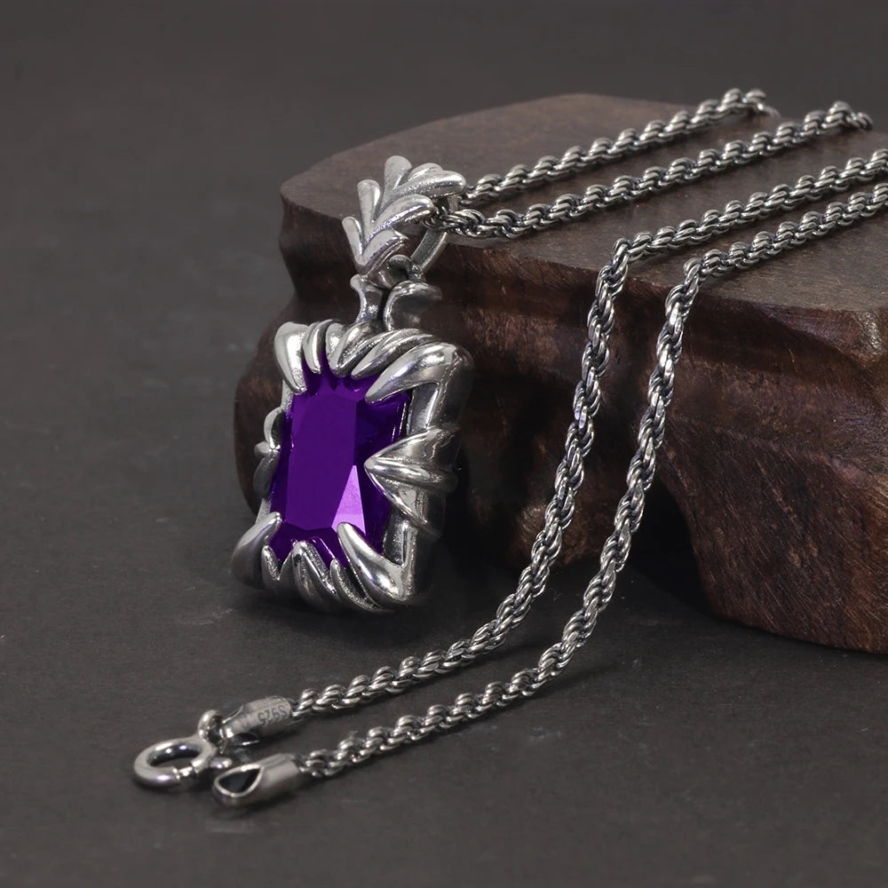 Purple Dragon Claw Necklace