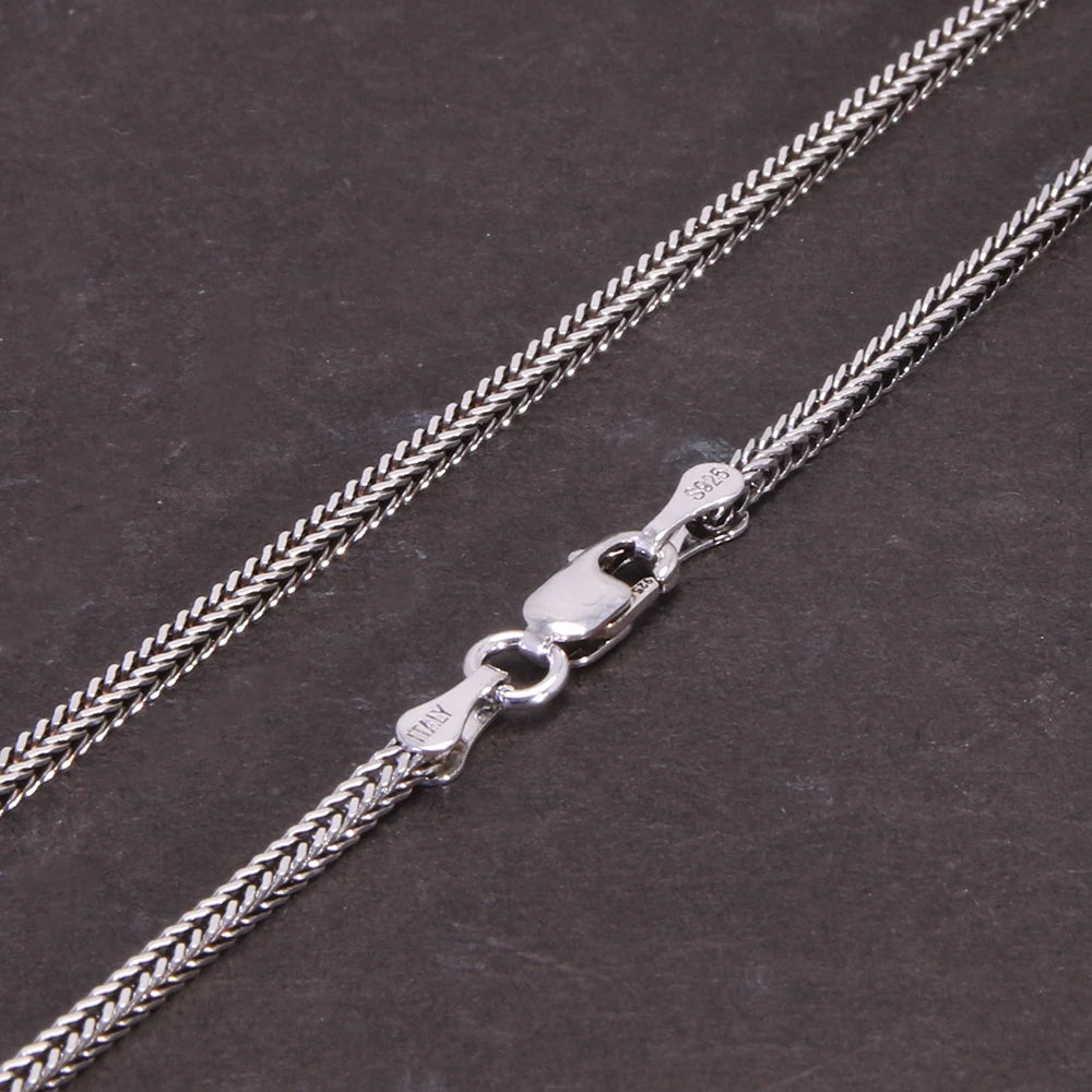 18inch 925 Sterling Silver Foxtail Chain