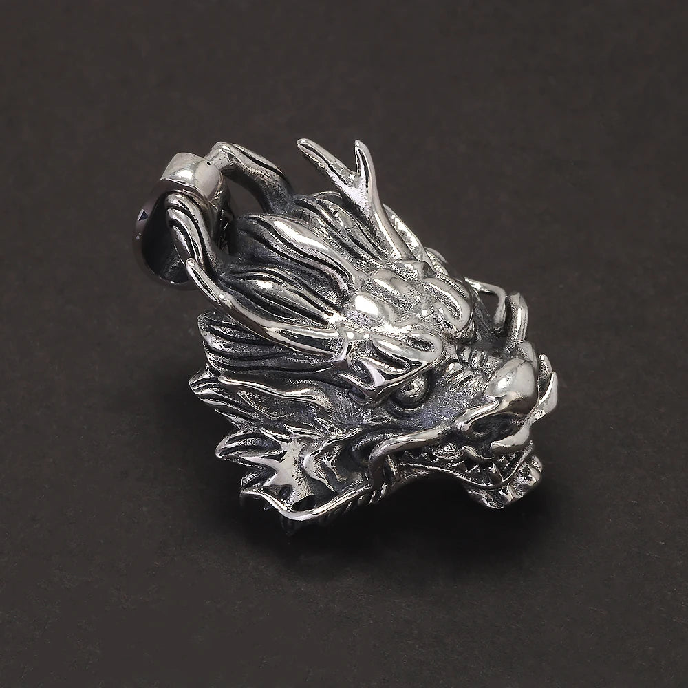 925 Sterling Silver Dragon Pendant