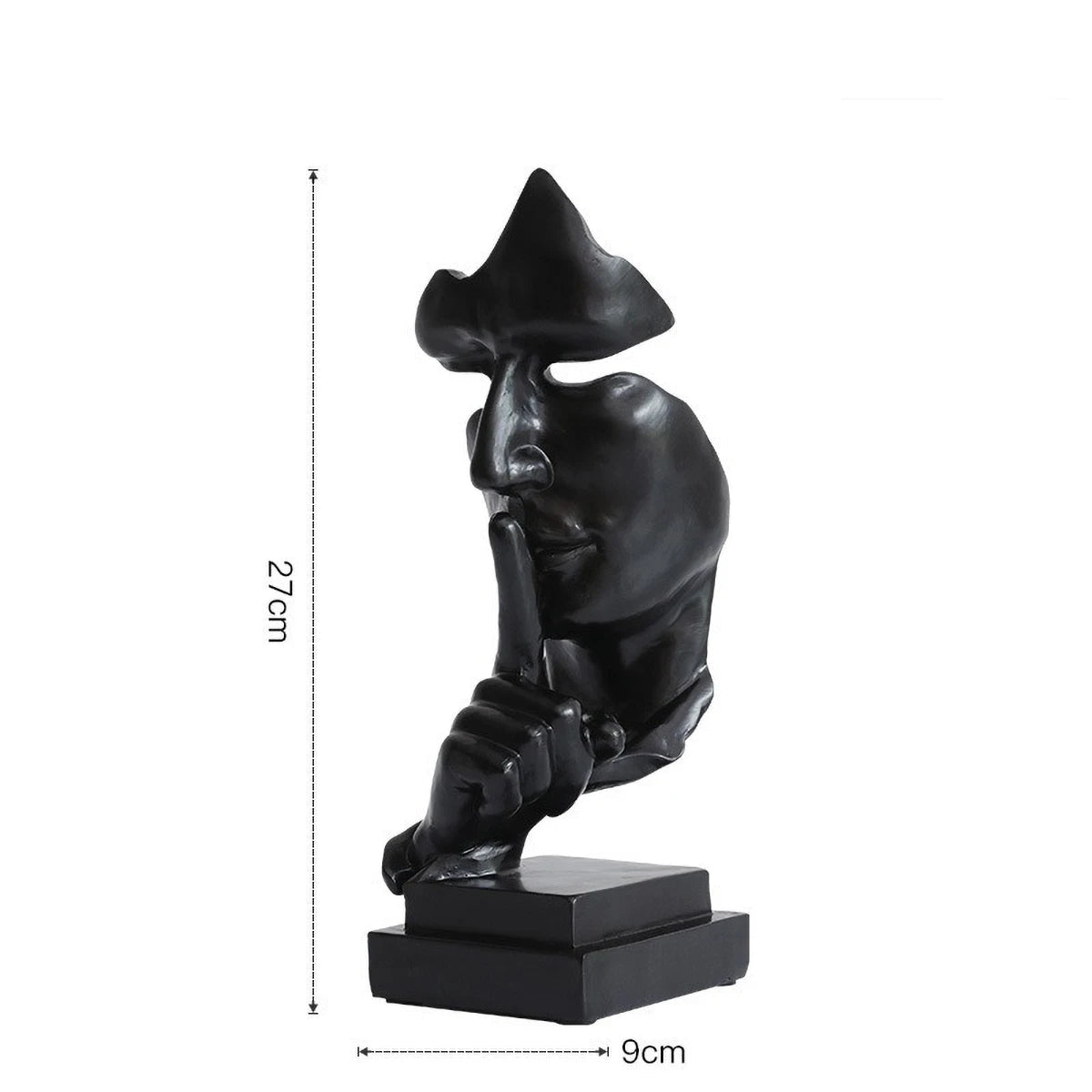 Black Silence - The Half Faced Sculpture