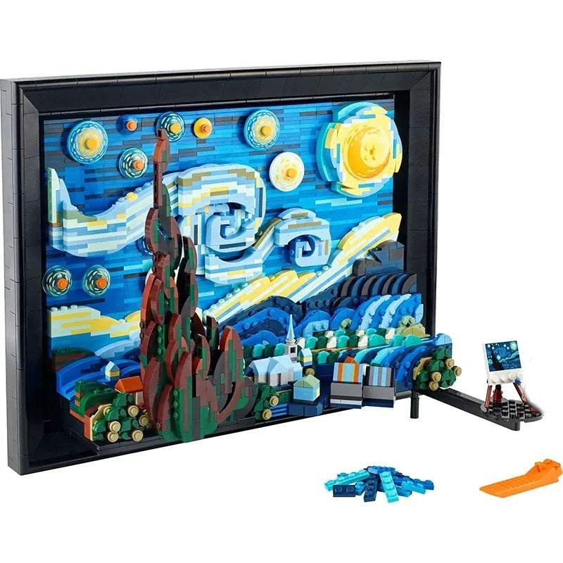 2316 PCS Vincent Van Gogh 'The Starry Night' Art Craft Assemble Bricks