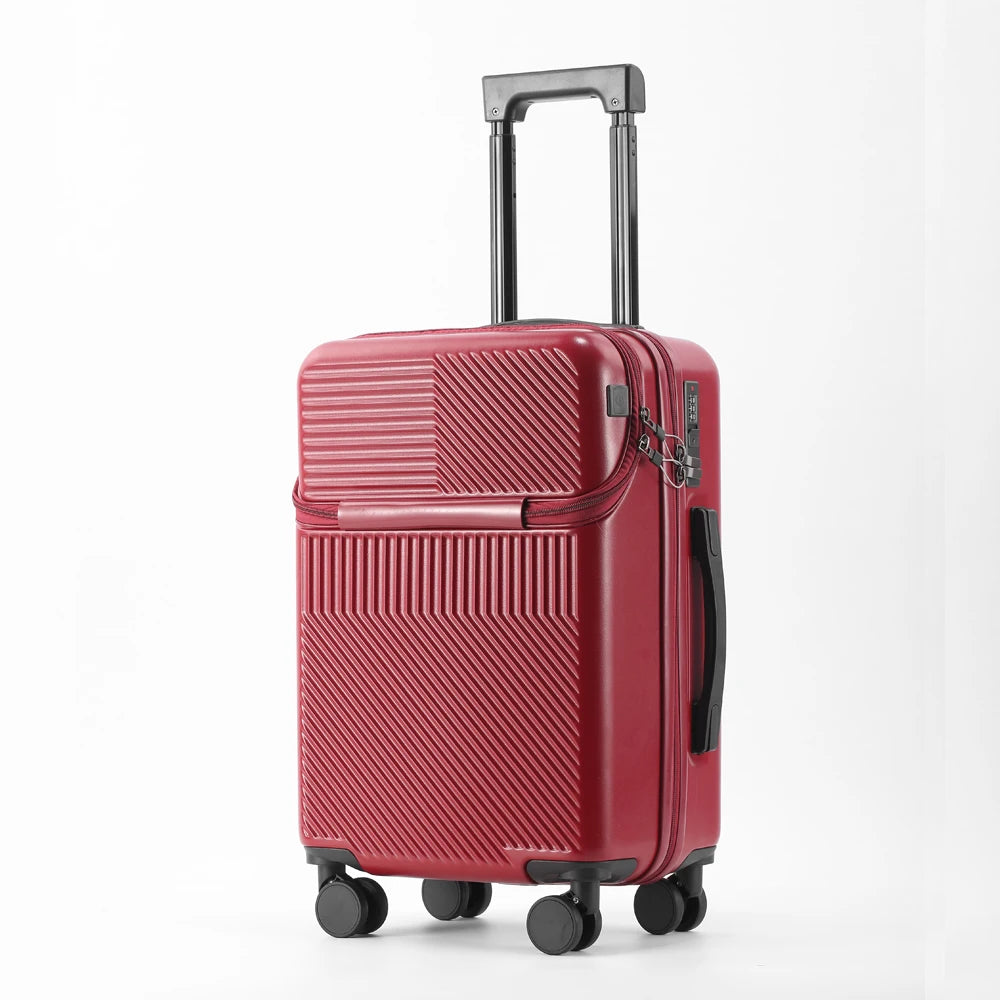Red Lightweight & Compact Stylish Suitcase