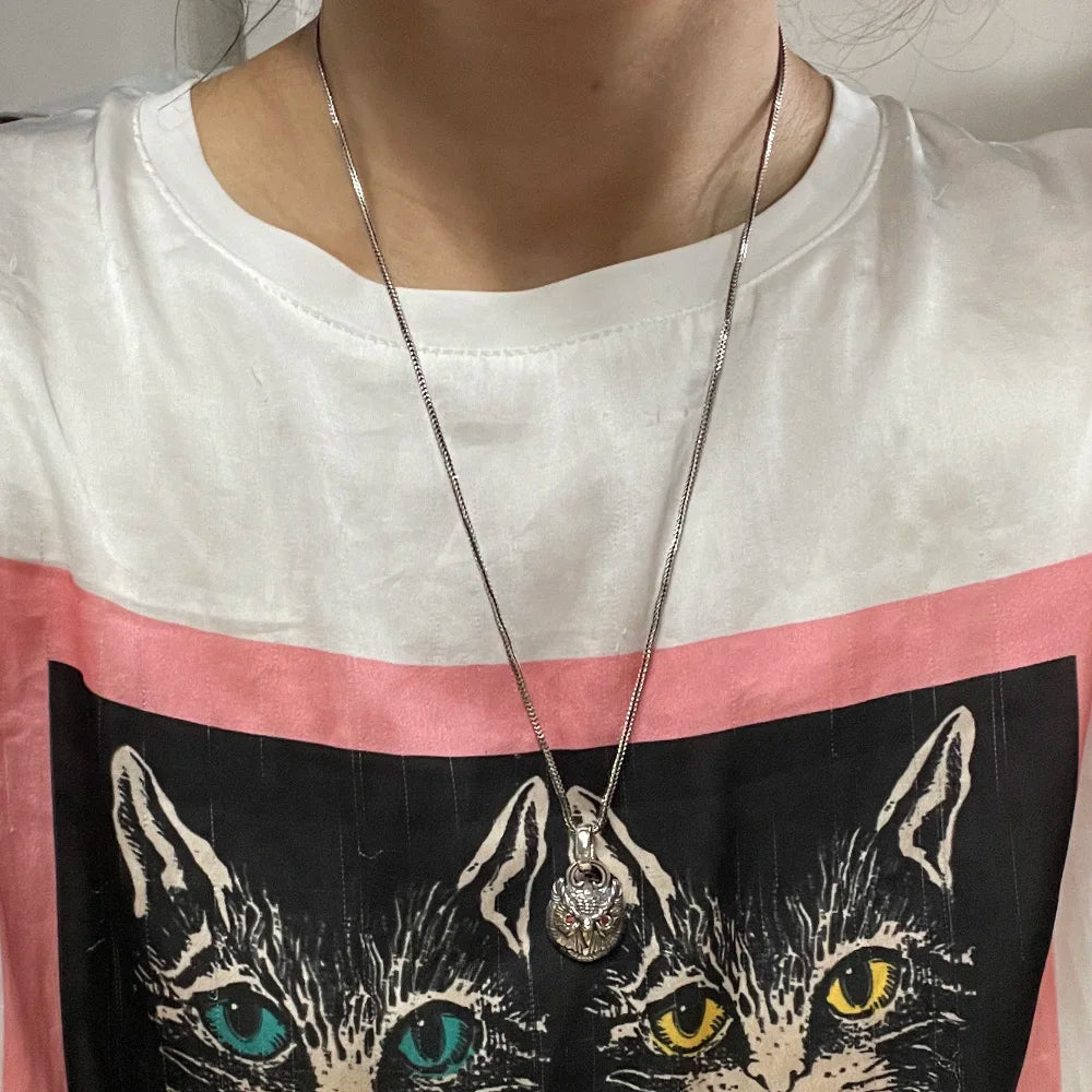 Red Owl Pendant & Necklace