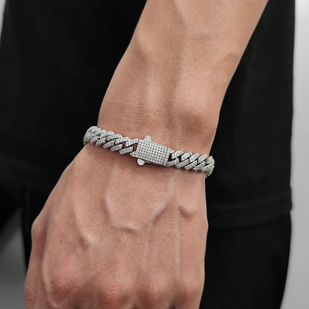 Cubic Zirconia Cuban Link Bracelets