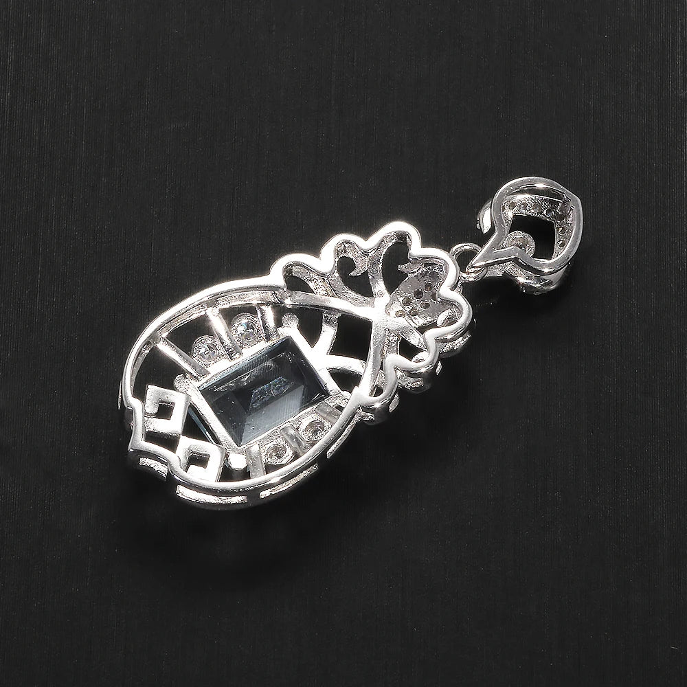 Sky Blue Topaz Pendant