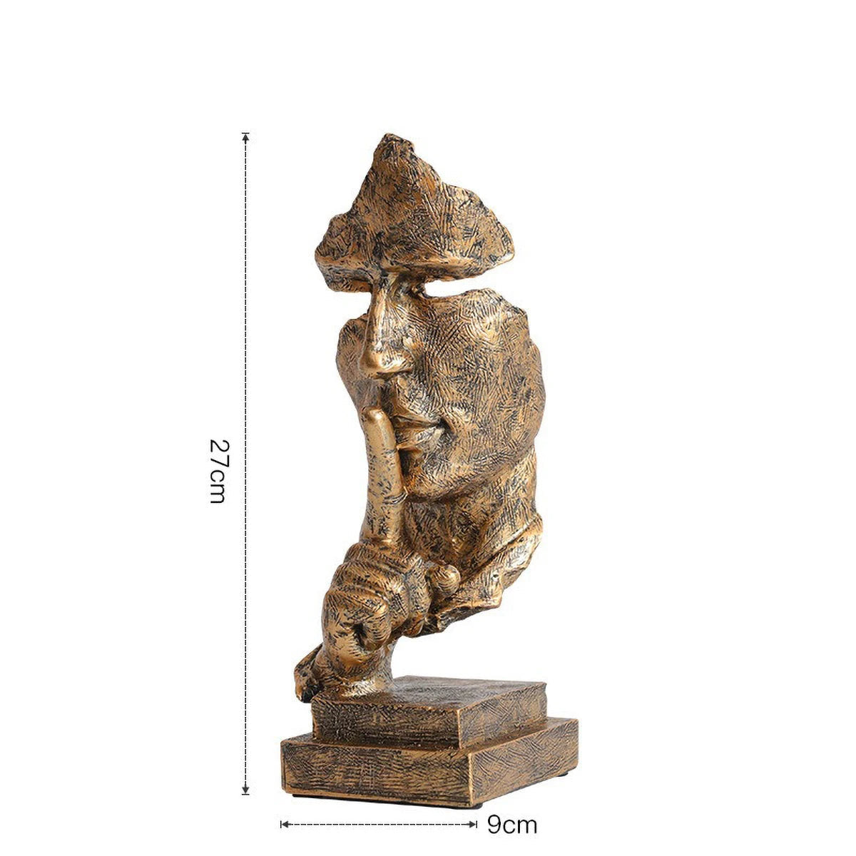 Bronze Silence - The Half Faced Sculpture