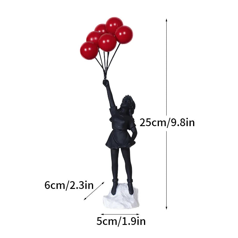 Balloon girl III - Banksy Sculpture