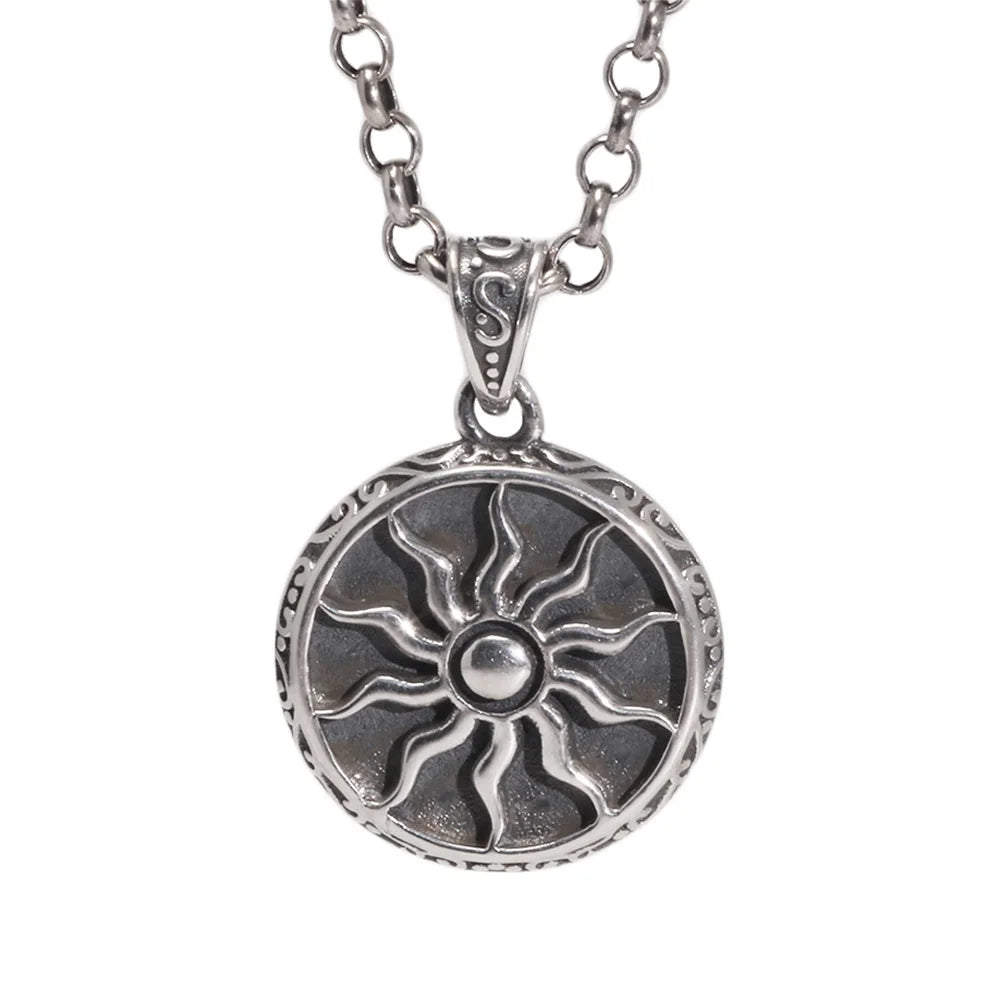 Sun Amulet Pendant Necklace & Pendant