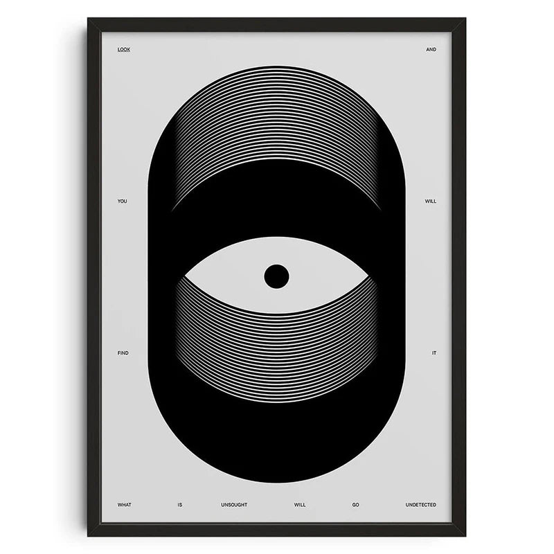 Abstract eye - Vintage Retro Abstract Print Poster
