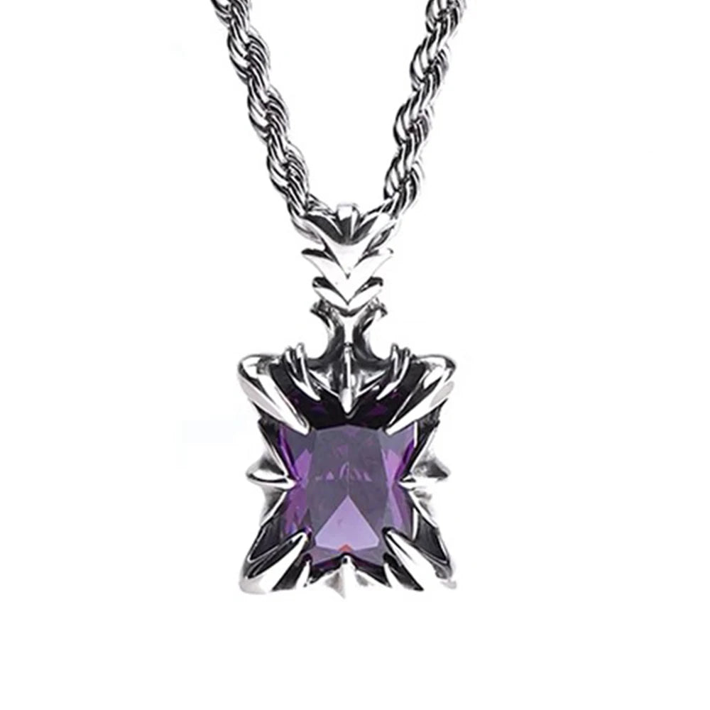 Purple Dragon Claw Necklace