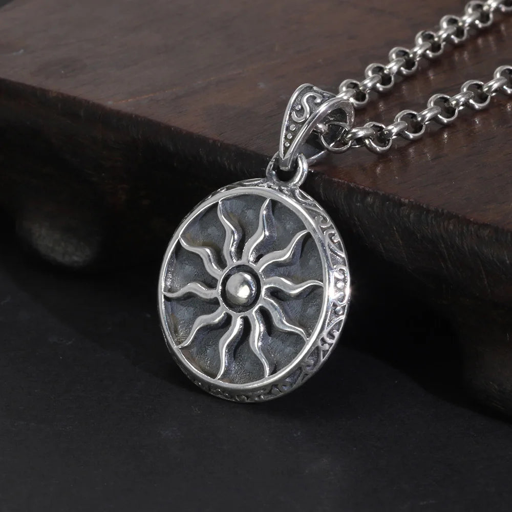 Sun Amulet Pendant Necklace