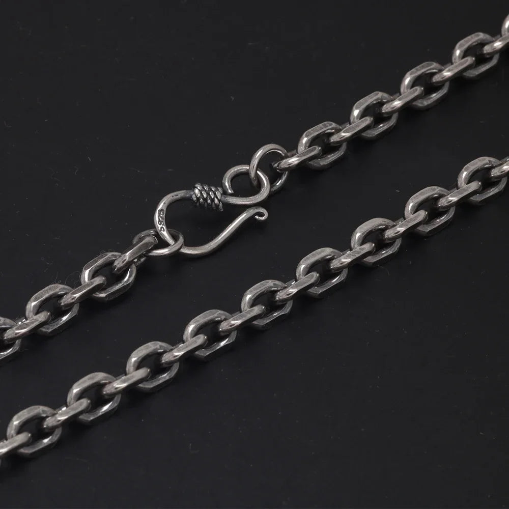 45cm Sterling Silver Viking Link Chain