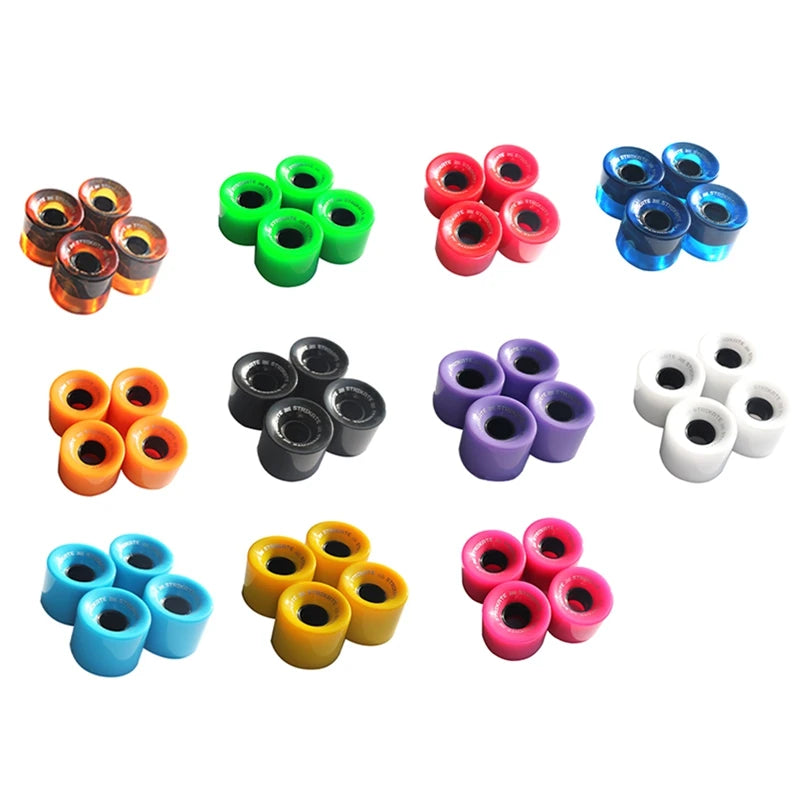 STRIKATE 4Pcs 60X45mm Cruiser Skateboard Wheels