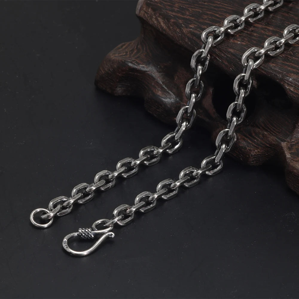 45cm Sterling Silver Viking Link Chain