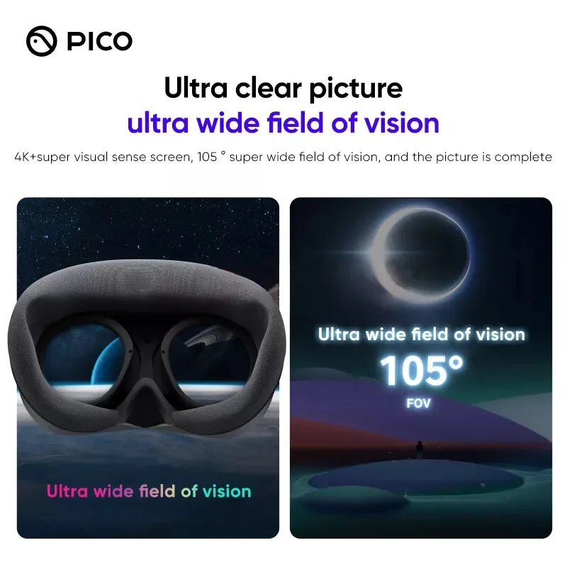256GB - Pico 4 - All-in-One VR Headset (With Controllers)