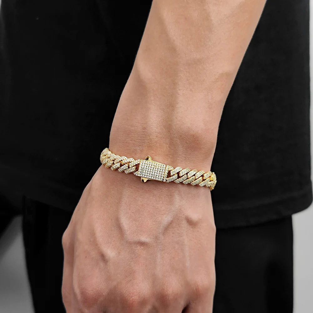 Cubic Zirconia Cuban Link Bracelets