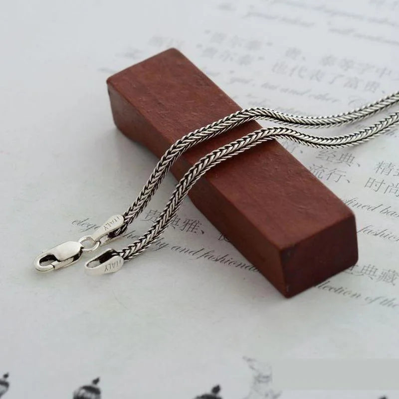 18inch 925 Sterling Silver Foxtail Chain