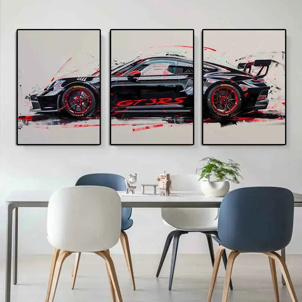 GT3RS - 3 Piece - Super Car Prints