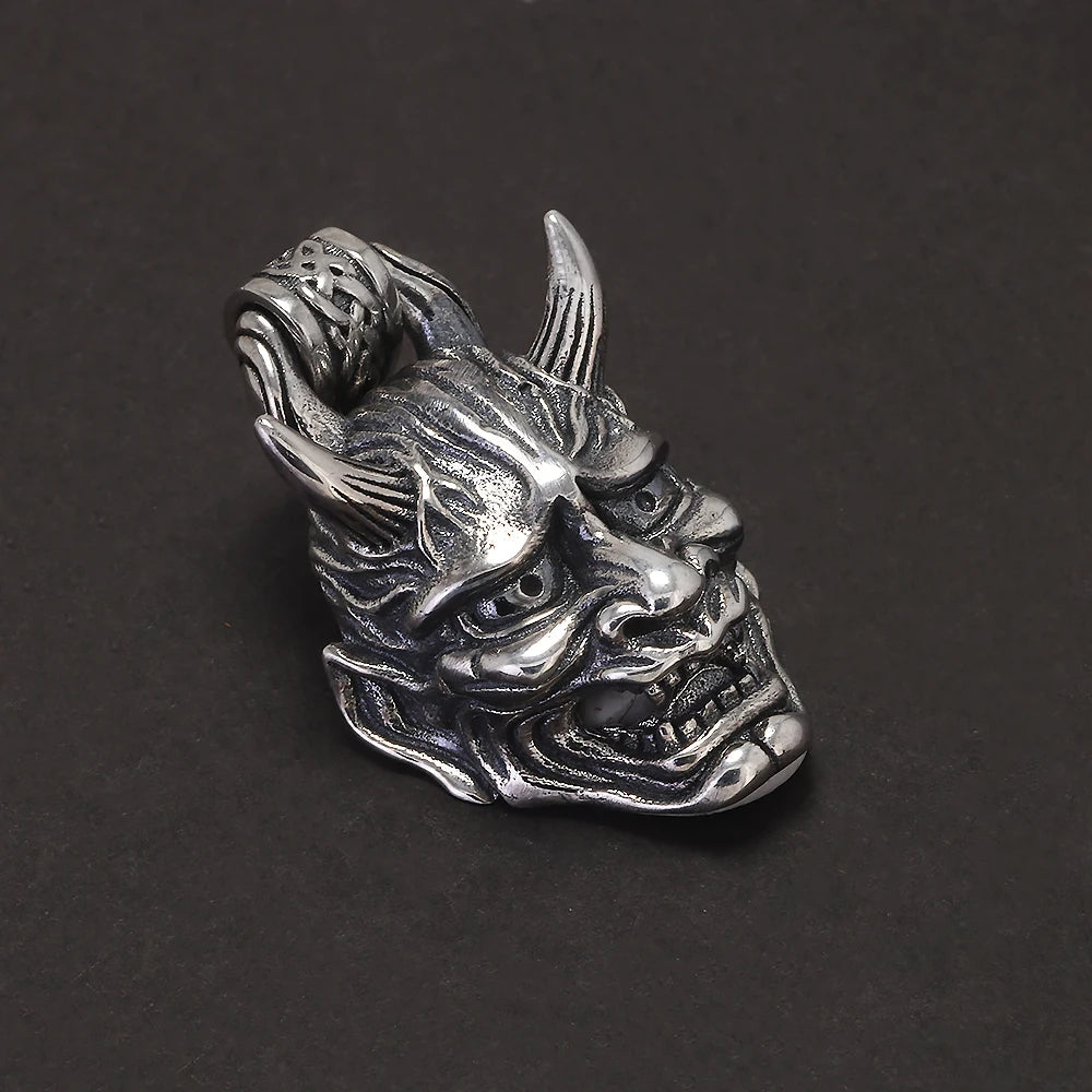 925 Sterling Silver Hannya Pendant