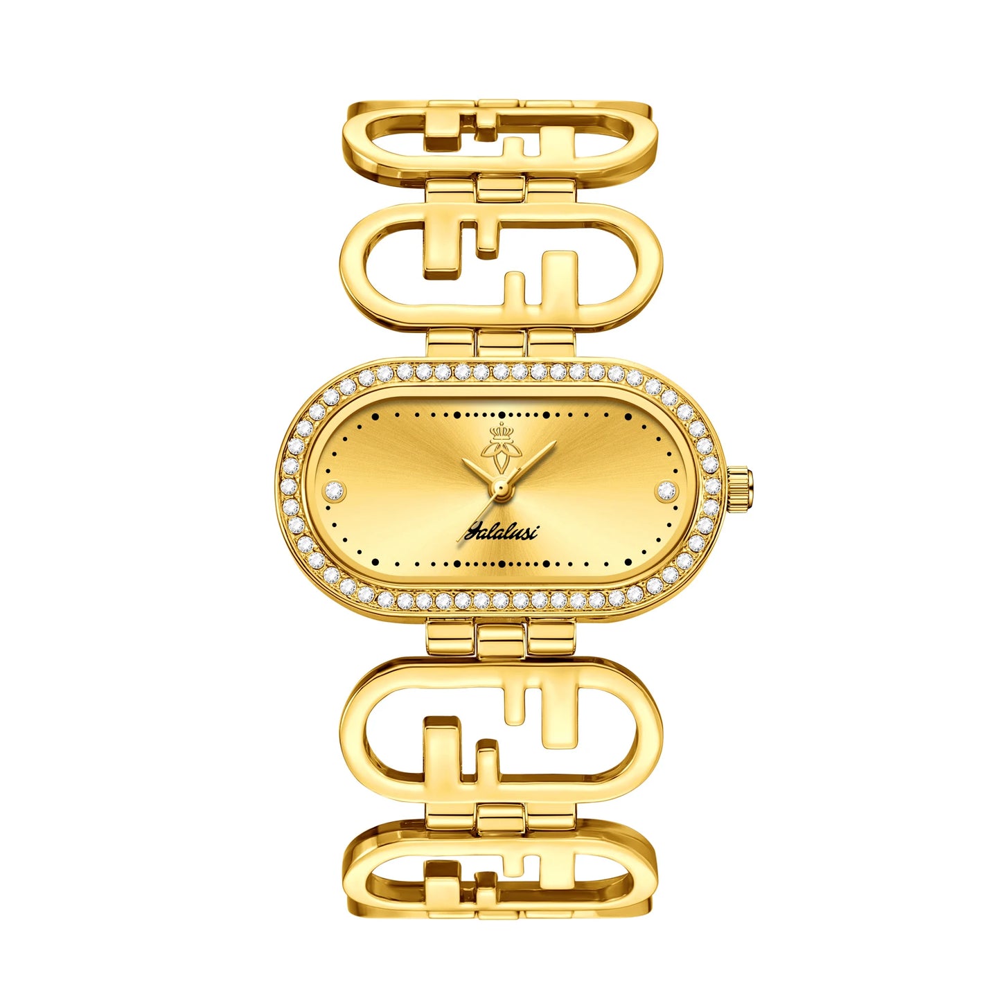 Yalalusi Oval Link Watch - Gold