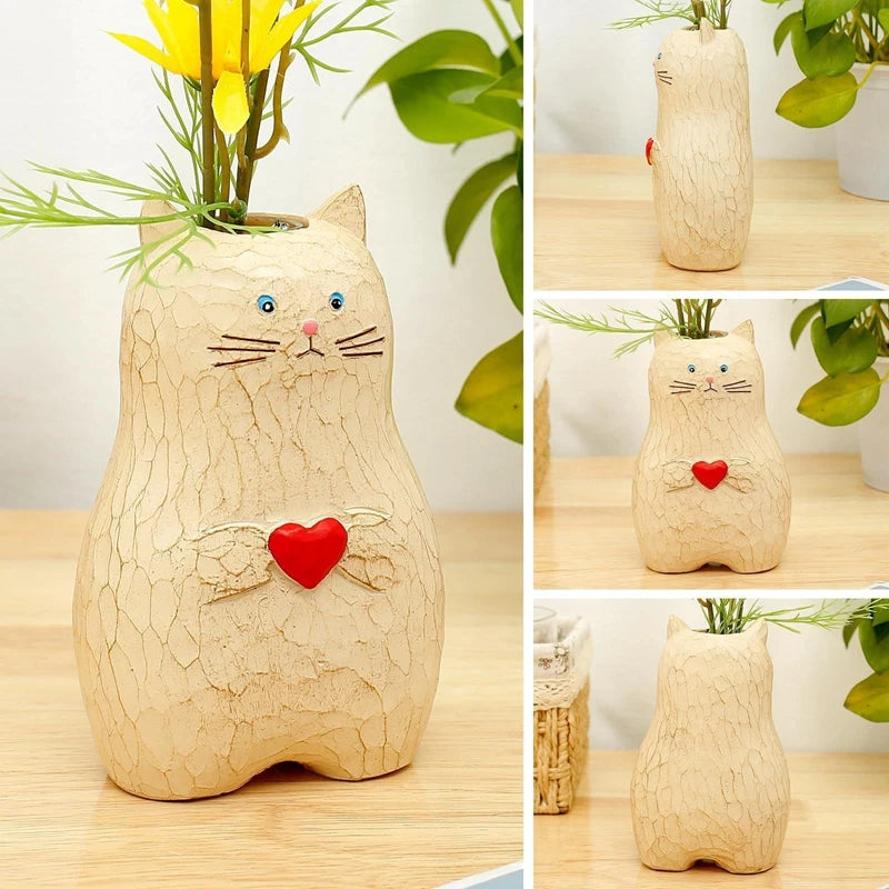 Cat Shaped Vase