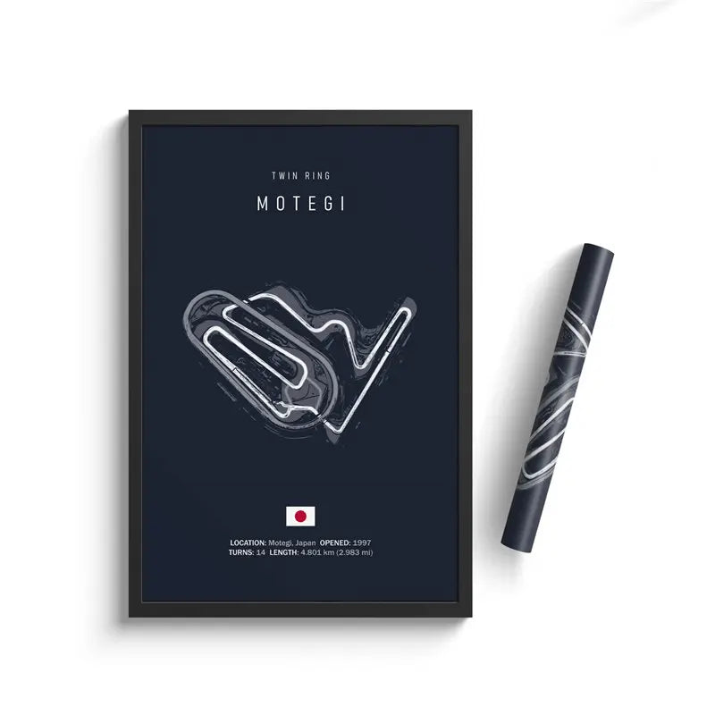 Motegi Circuit - F1 Race Track Print