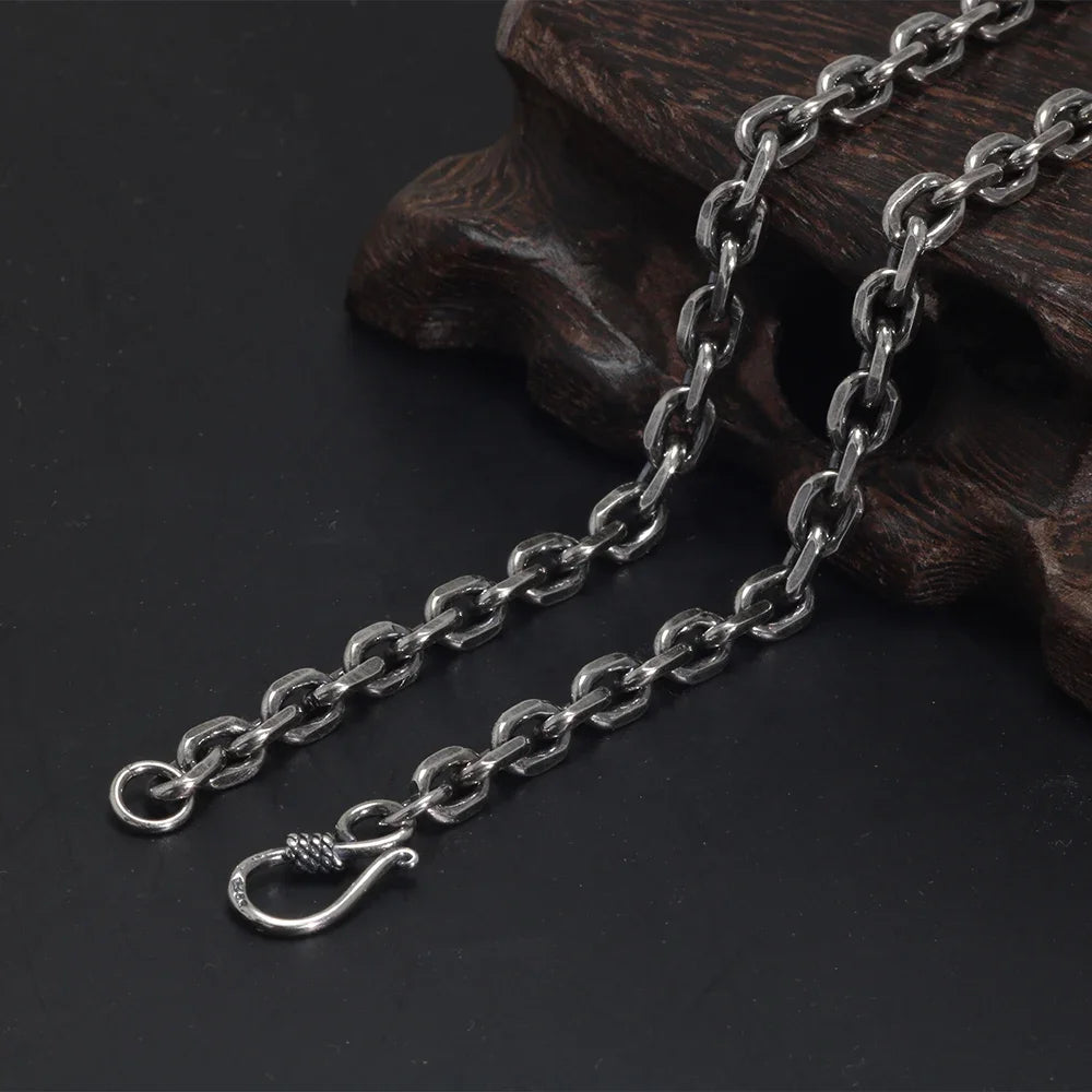 45cm Sterling Silver Viking Link Chain