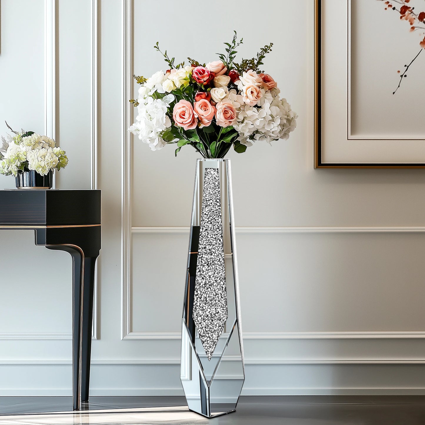 Tall Glass Floor Vases
